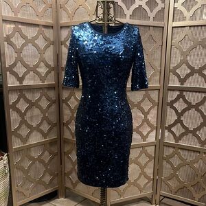Blue BCBG Sequin Dress